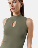 Sleeveless knitted top with cut-out - Silvian Heach