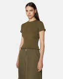 T-shirt in maglia con bordo smerlato - Silvian Heach