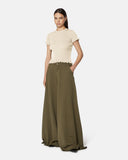 T-shirt in maglia con bordo smerlato - Silvian Heach