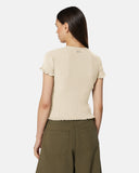 T-shirt in maglia con bordo smerlato - Silvian Heach