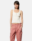 Top in maglia a costine con bottoni - Silvian Heach