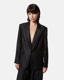 Blazer oversize monopetto in 100% lino - Silvian Heach