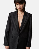 Blazer oversize monopetto in 100% lino - Silvian Heach