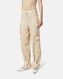 Linen cargo trousers with ankle detail - Silvian Heach