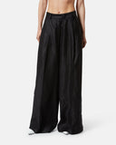 Wide, high-waisted linen trousers - Silvian Heach