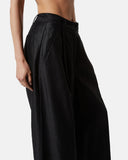 Wide, high-waisted linen trousers - Silvian Heach
