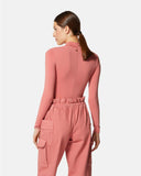 High-neck bodysuit in stretch fabric - Silvian Heach