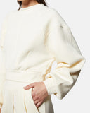 Cropped sweatshirt with wide sleeves - Silvian Heach