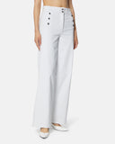 Wide leg jeans with decorative buttons - Silvian Heach