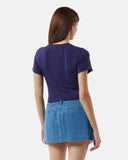 T-shirt cropped in cotone elasticizzato - Silvian Heach