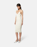 Abito midi in maglia a coste con strass - Silvian Heach