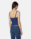 Knitted top with applied pearls - Silvian Heach