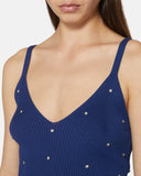 Knitted top with applied pearls - Silvian Heach