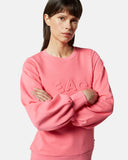 Cotton sweatshirt with embossed logo - Silvian Heach