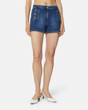 Denim shorts with decorative buttons - Silvian Heach