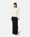 Knitted sweater with buttons on the shoulders - Silvian Heach
