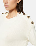 Knitted sweater with buttons on the shoulders - Silvian Heach