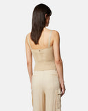 Lurex top with sweetheart neckline - Silvian Heach