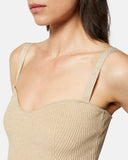 Lurex top with sweetheart neckline - Silvian Heach