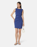Short sleeveless dress with side draping - Silvian Heach