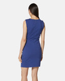 Short sleeveless dress with side draping - Silvian Heach