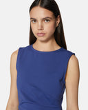 Short sleeveless dress with side draping - Silvian Heach