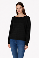 Striped sweater with bateau neckline - Silvian Heach
