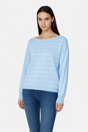 Striped sweater with bateau neckline - Silvian Heach