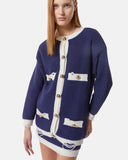 Knitted cardigan with contrasting details - Silvian Heach