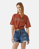 T-shirt with logo and knot - Silvian Heach