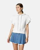 Hooded sweatshirt with short sleeves - Silvian Heach