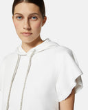Hooded sweatshirt with short sleeves - Silvian Heach