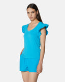 T-shirt con maniche a volant - Silvian Heach