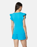 T-shirt con maniche a volant - Silvian Heach
