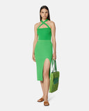Knitted midi skirt with slit - Silvian Heach