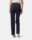 Straight jeans in dark denim with jewel buttons - Silvian Heach