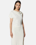 Abito midi con drappeggio e spacco laterale - Silvian Heach
