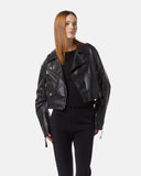Faux leather biker jacket - Silvian Heach
