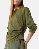 Long-sleeved shirt with side gathering - Silvian Heach