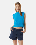 Gilet cropped in maglia con dettagli distressed - Silvian Heach