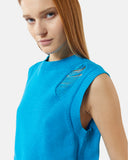 Gilet cropped in maglia con dettagli distressed - Silvian Heach