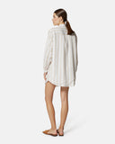 Camicia oversize a righe con collo alla coreana - Silvian Heach