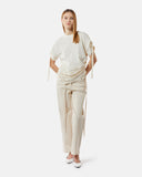 Asymmetric T-shirt with adjustable gathers - Silvian Heach