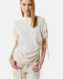 Asymmetric T-shirt with adjustable gathers - Silvian Heach