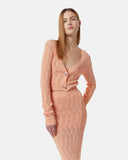 Cardigan in maglia traforata con bottoni gioiello - Silvian Heach