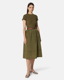 Long skirt with contrasting belt - Silvian Heach