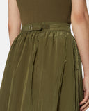Long skirt with contrasting belt - Silvian Heach