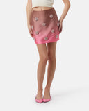 Gradient miniskirt with jewel applications - Silvian Heach