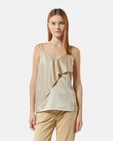 Satin top with ruffles - Silvian Heach