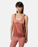 Top in satin con scollo rotondo Top Silvian Heach